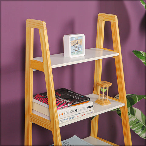 Maximize your space with elegance! Shop our versatile 4-Tier Wood Ladder Shelf – perfect for decor & storage. Transform any room today!