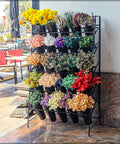 flower stand, flower metal stand, accent, table cover