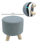 Round Shaped Ottoman Wood StoolRound Shaped Ottoman Wood Stool