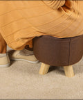 Round Shaped Ottoman Wood Stool