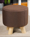 Round Shaped Ottoman Wood Stool