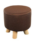 Round Shaped Ottoman Wood Stool