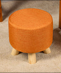 Round Shaped Ottoman Wood Stool