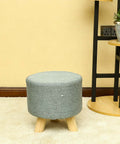 Round Shaped Ottoman Wood Stool