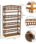 4 Tier wooden book shelf