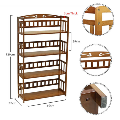 4 Tier wooden book shelf