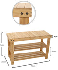 Bamboo Stackable Shoe Storage Rack