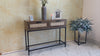 2 Drawers Rustic Console Table