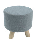 Round Shaped Ottoman Wood Stool