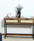 2 Drawers Rustic Console Table