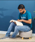 Ottoman Round Shaped Wood Stool
