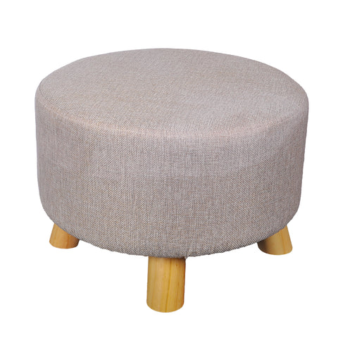 Ottoman Round Shaped Wood Stool