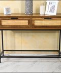 2 Drawers Rustic Console Table