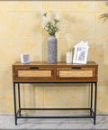 2 Drawers Rustic Console Table