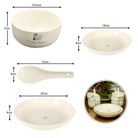 12-Piece Porcelain Dinner Set