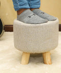 Round Shaped Ottoman Wood Stool