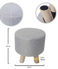 Round Shaped Ottoman Wood Stool