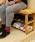 Bamboo Stackable Shoe Storage Rack