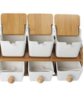 2 Tier Seasoning Holder With 6 Empty Jars